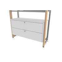 Caisson multimédia à tiroirs pour rayonnage Ellipse - Manutan Expert - Image principale