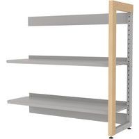 Rayonnage simple face structure bois/métal Ellipse - Manutan Expert - Image principale