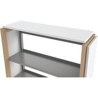 Tablette chapeau habillage bois pour rayonnage Ellipse - Manutan Expert - Image 2