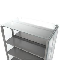 Toit de finition Ellipse en verre dépoli pour rayonnage double face - Image principale