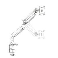 Support de bureau pour écran informatique, à serrer - NEWSTAR - Image 2