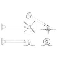 Support mural p/ VP courte focale jusqu'à 123 cm- Neomounts - Image 2