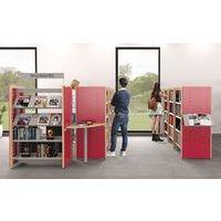 Rayonnage simple face structure bois/métal Ellipse - Manutan Expert - Image 2