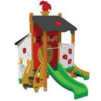 Structure tour et cabane le jardin des coccinelles - bois/polyester - Image 2