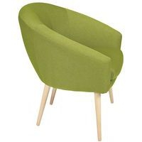 Fauteuil accueil en tissu Armand coloris Pistache - Image 2