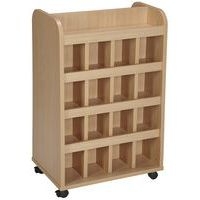 Meuble à doudous 32 cases coloris hêtre - Image principale