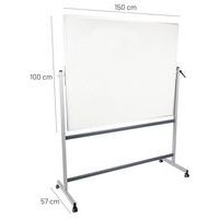 Tableau émaillé et magnétique pivotant sur axe horizontal - Manutan Expert - Image 8