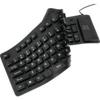 Clavier en silicone souple et étanche combo USB/PS2 noir - Image 2
