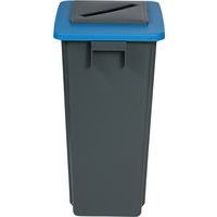Poubelle de tri grise et bleue - Papier - 60 L - Image 3
