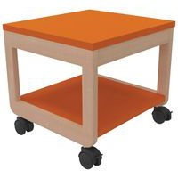 Tabouret adulte mobile Filou orange de Sienne - Image principale
