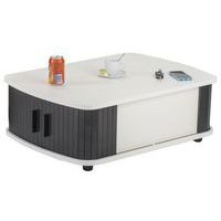 Table basse blanc 4 rideaux noir - Image principale