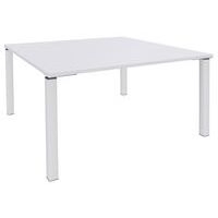 Table de réunion carrée 140x140 cm Lounge 4 pieds Simmob - Image 5