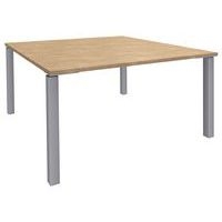 Table de réunion carrée 140x140 cm Lounge 4 pieds Simmob - Image 7