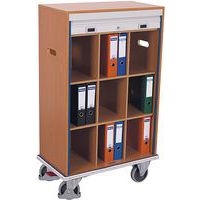 Chariot porte-documents avec 9 casiers, verrouillable - Image 2