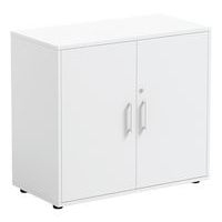 Armoire Ada  2 compartiments intérieurs et 2 portes blanc serrure-MIRPLAY School - Image principale