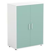Armoire Emmy  3 compartiments intérieurs  2 portes vert  serrure-MIRPLAY School - Image principale