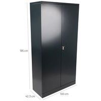 Armoire haute à portes battantes à monter - Largeur 100 cm - Manutan Expert - Image 3