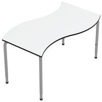 Table Wave forme vague réglable blanc T1-T3-MIRPLAY School - Image principale