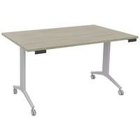 Table rectangulaire Avel plateau pivotant pieds alu sur roulettes - Image 5