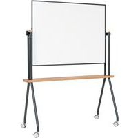 Tableau blanc magnetique mobile pivotant en céramic - Image 5