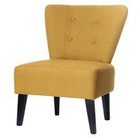 Fauteuil Marwin pied hêtre teinté noir revêtement tissu polyester - Image 3