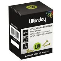 Boite 100 attaches parisiennes n°4 16mm - Image principale