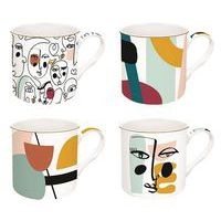 Coffret 4 mugs Modernism - Coffee Mania-Easy Life - Image 2