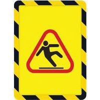 Lot de 2 cadre magneto securite magnetique A4 jaune/noir - Image 2