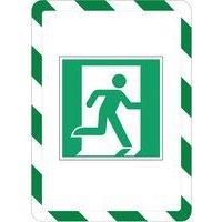 Lot de 2 cadre magneto securite magnetique A4 vert/blanc - Image 4