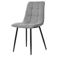 Lot de 4 chaises Bimba gris clair - Image principale