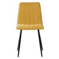 Lot de 4 chaises Xéna moutarde - Image 3