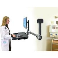 Station murale StyleView Combo assis-debout avec plan de travail - Ergotron - Image 8