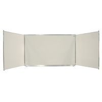 Tableau triptyque émaillé blanc 120x400 cm ouvert - Image principale