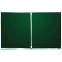Tableau triptyque emaille vert 100x400 cm ouvert - Image 2