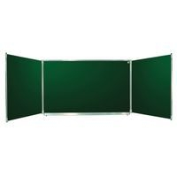 Tableau émaillé intérieur vert, extérieur blanc 100x400 cm ouvert - Image 3