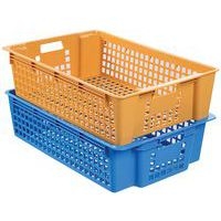 Caisse empilable emboîtable ajourée - GILAC, Coloris : Beige - Image 4