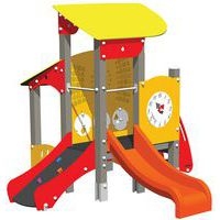 Structure grande tour et grande cabane Ptit Loup alu/poly jambes de scellement - Image 2