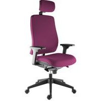Fauteuil Harmonia accoudoir réglable+têtière Magenta - Image principale