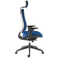 Fauteuil Harmonia accoudoir réglable+têtière Bleu - Image 2