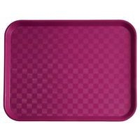 Plateau en polypropylène fast food 35x27 cm fuschia - Image principale