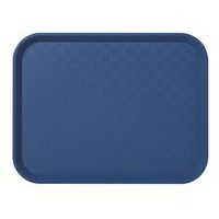 Plateau fast food en polypropylène 35x27 cm bleu - Image principale