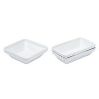 Ravier rectangulaire en porcelaine 25cl blanc - Image principale