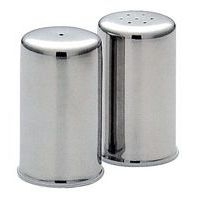 Set salière/poivrière en inox 4x7 cm - Image principale
