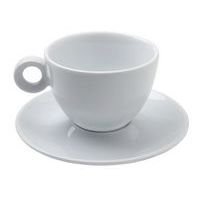 Sous-tasse déjeuner en porcelaine ø16,5 cm blanc-Eo - Image principale