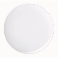 Assiette plate en porcelaine ø31,6 cm blanc-Fineo - Image principale
