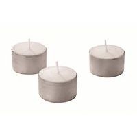 Lot de 50 bougies chauffe-plat 8 heures blanc - Image principale