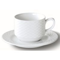 Sous-tasse thé en porcelaine ø16 cm blanc-Polo - Image principale