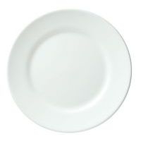Assiette plate en verre trempé ø19,5 cm blanc-Restaurant-Arcoroc - Image principale