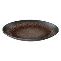 Assiette creuse en grès ø24,5 cm marron-Terre D'Ombre - Image principale
