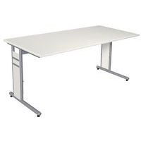 Bureau droit 160 cm Blanc Form 4 - Image principale